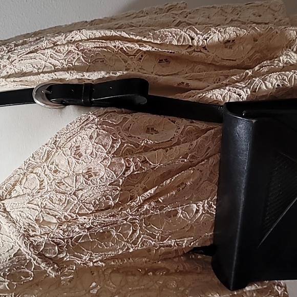 Vintage Black Leather Crossbody Bag 80s Punk Grunge Rock Indie Sleaze Rare Purse - Picture 6 of 16